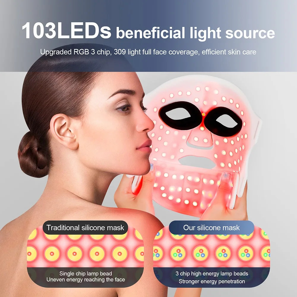 7 Colors Light LED Face & Neck Mask