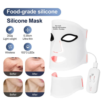 7 Colors Light LED Face & Neck Mask