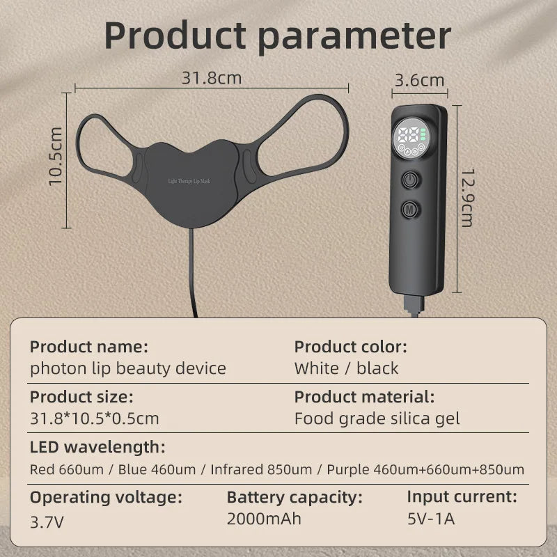 LED Light Brighten Lip Device