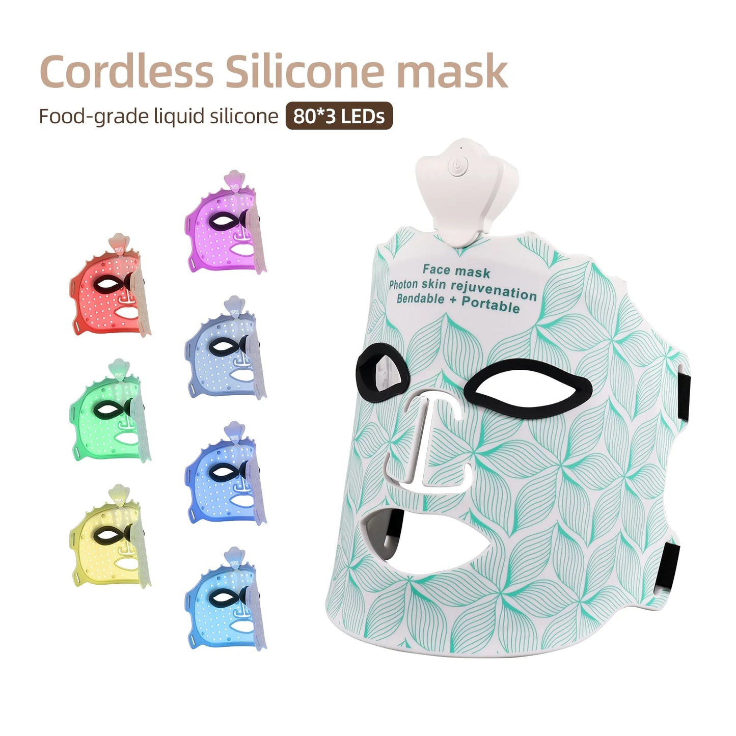 7 Colors LED Face Mask